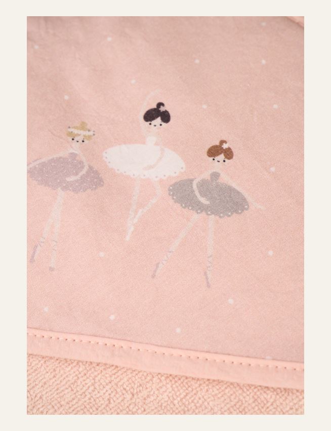 Badhandduk med huva rosa - 2