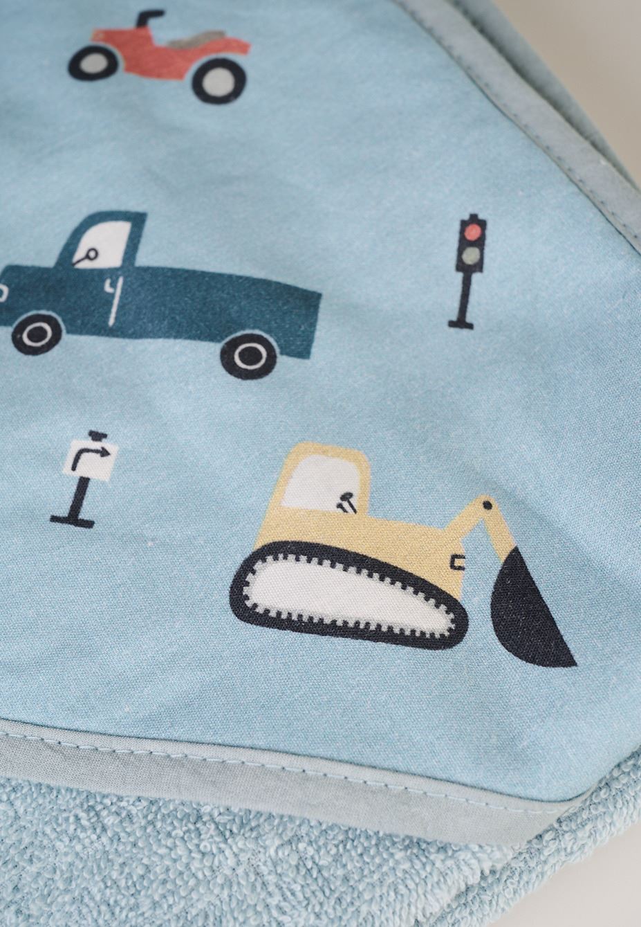 Badhandduk med huva blå - 2