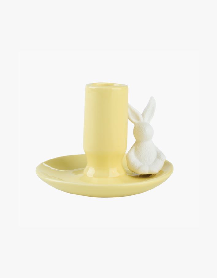 Ljusstake gul - 10,5x10,5x8,5 cm gul - 1