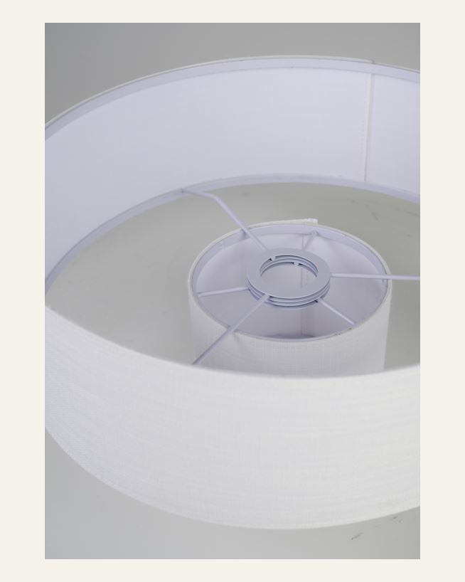 Lampskärm vit - 21,5 cm ø38 vit - 1