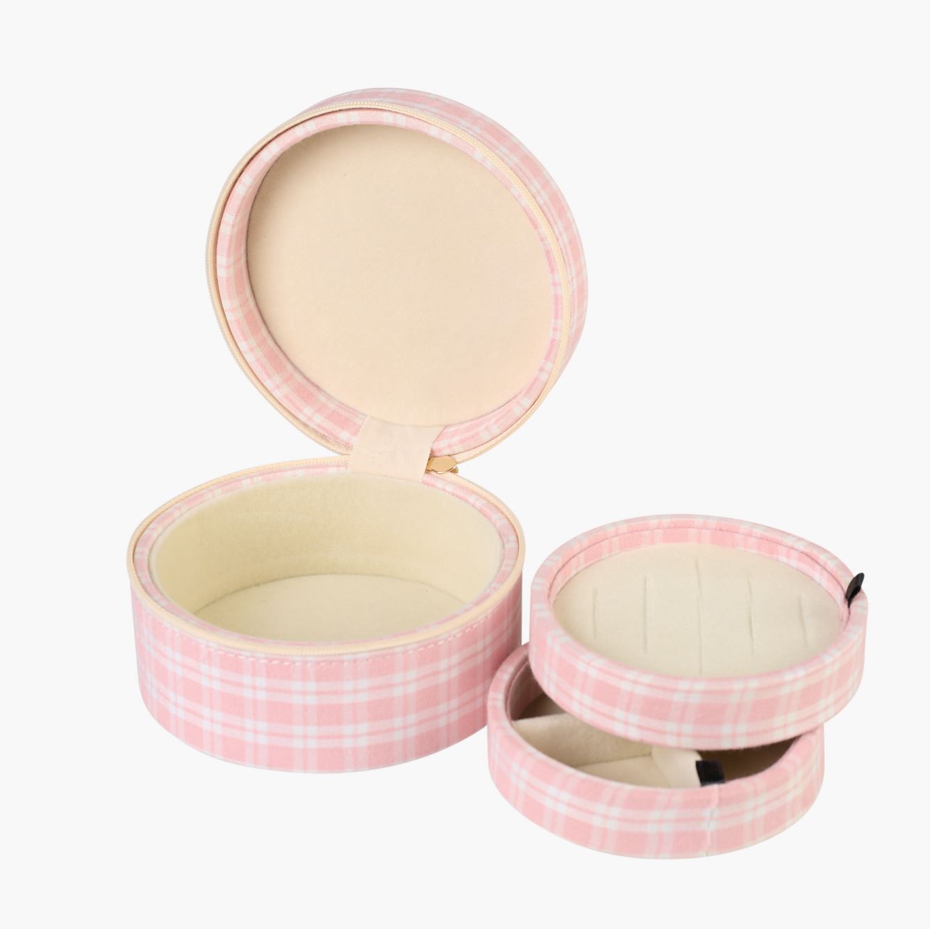 Smyckeskrin med dragkedja ljusrosa - 2