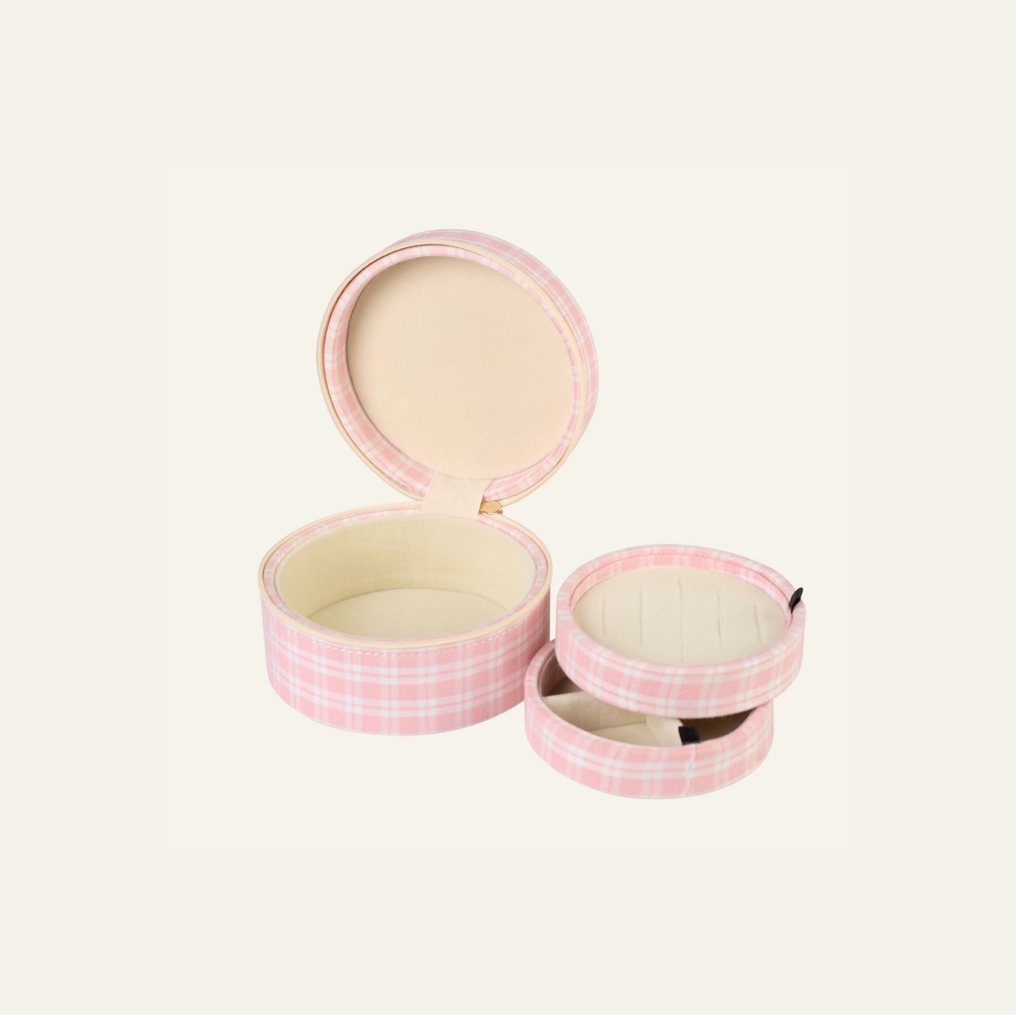 Smyckeskrin med dragkedja ljusrosa - 2