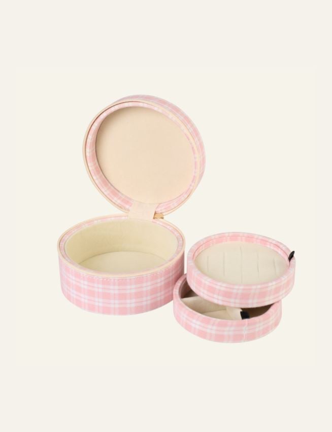 Smyckeskrin med dragkedja ljusrosa - 2