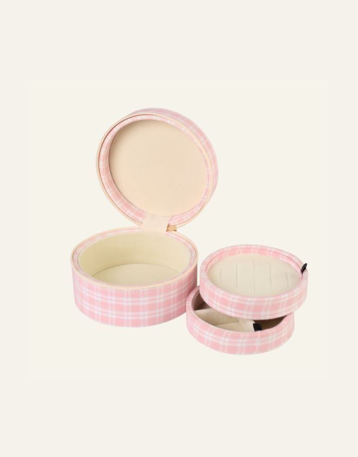 Smyckeskrin med dragkedja ljusrosa - 2