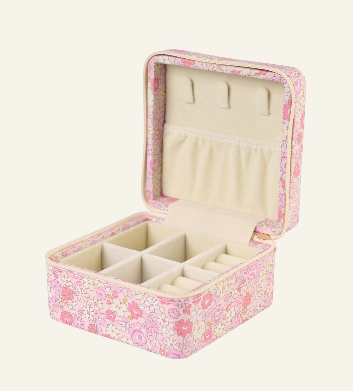 Smyckeskrin med dragkedja ljusrosa - 2