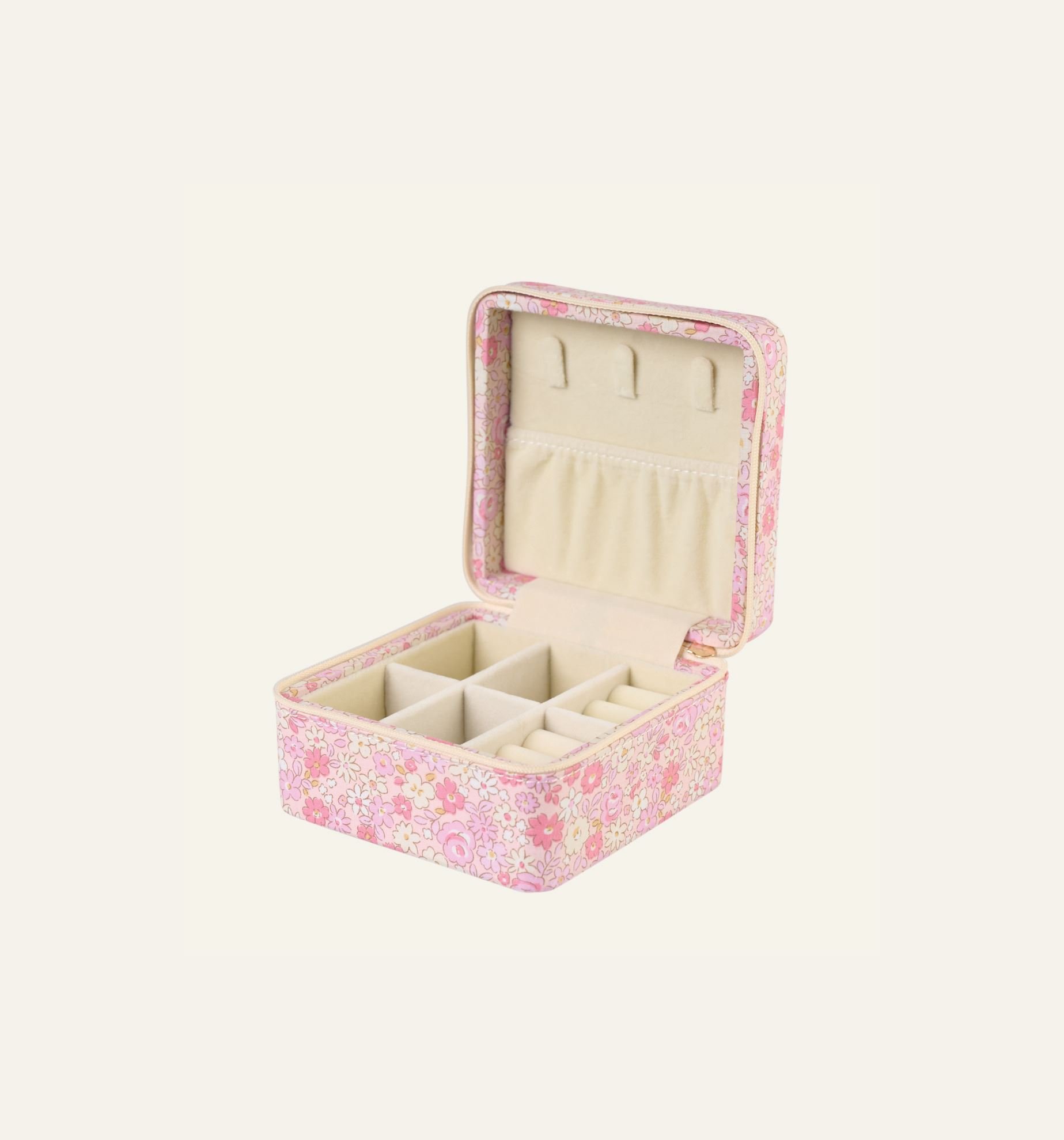 Smyckeskrin med dragkedja ljusrosa - 2