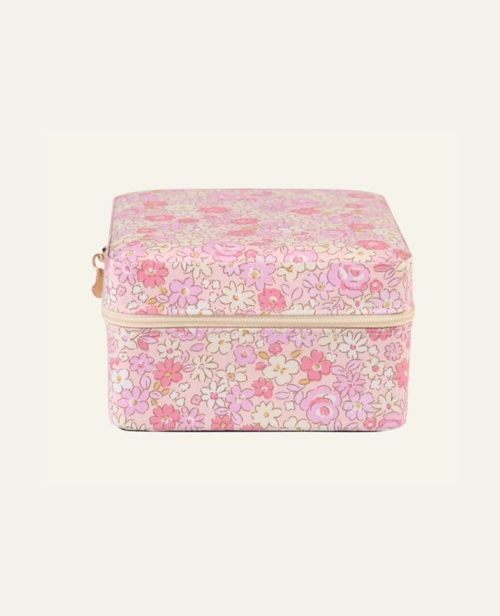 Smyckeskrin med dragkedja ljusrosa - 11x11 cm ljusrosa - 1