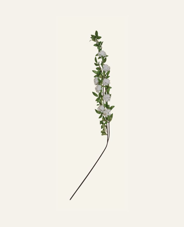 Konstgjord blomma vit - 3x15x85 cm vit - 1