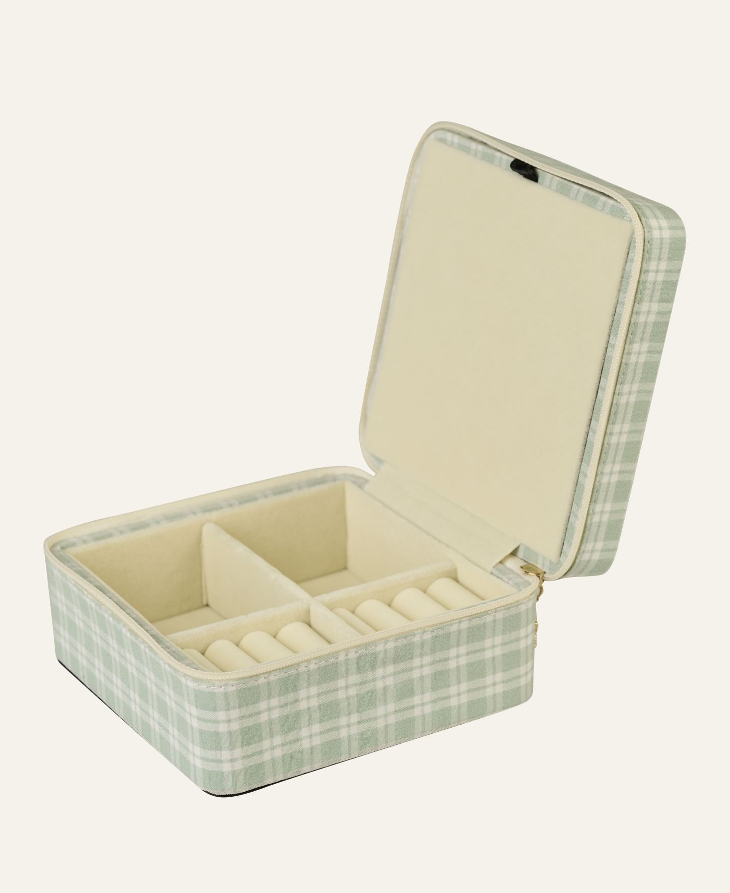 Smyckeskrin med dragkedja ljusgrön - 2