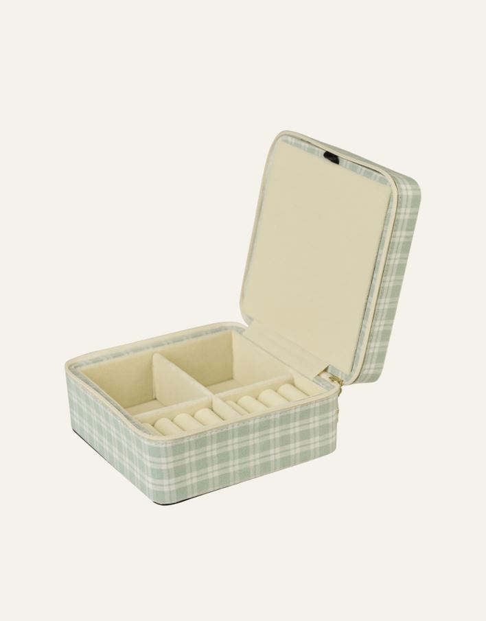 Smyckeskrin med dragkedja ljusgrön - 2