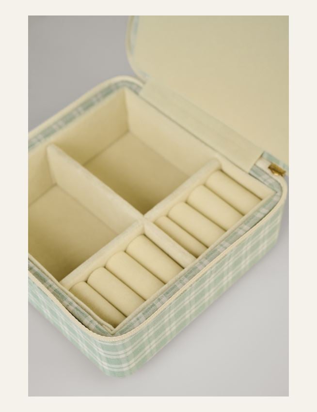 Smyckeskrin med dragkedja ljusgrön - 3