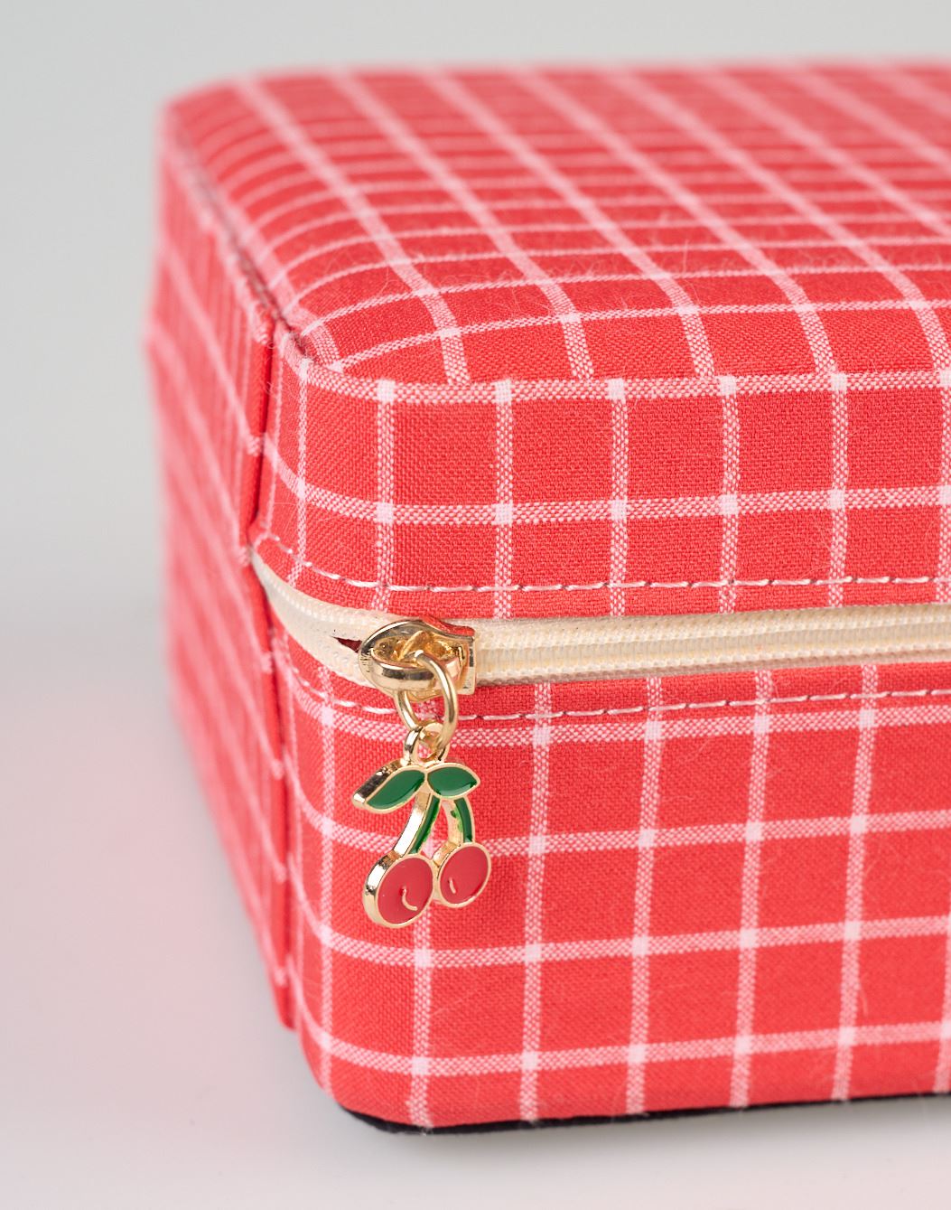 Smyckeskrin med dragkedja röd - 3