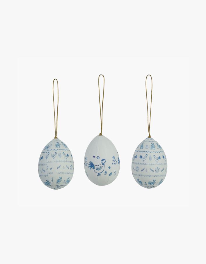 Dekoration blå - 5x5x7 cm blå - 1