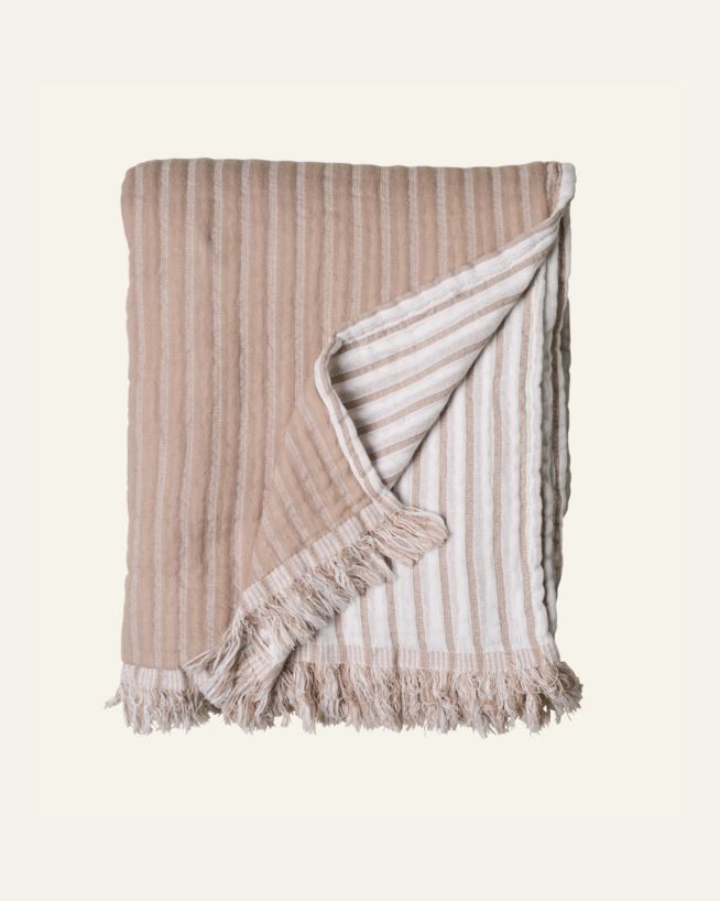 Pläd beige - 130x170 cm beige - 1