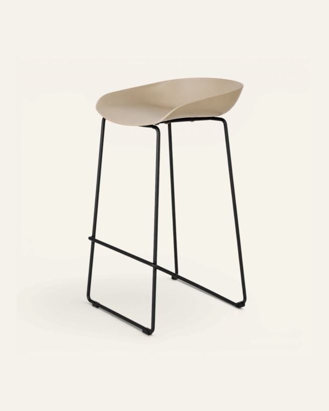 Barstol beige - 44x43x79 cm beige - 1