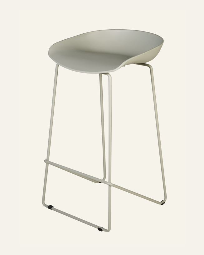 Barstol grågön - 44x43x79 cm grågön - 1