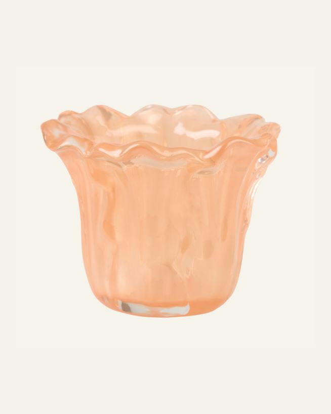 Värmeljushållare orange - 10x10x7,6 cm orange - 1