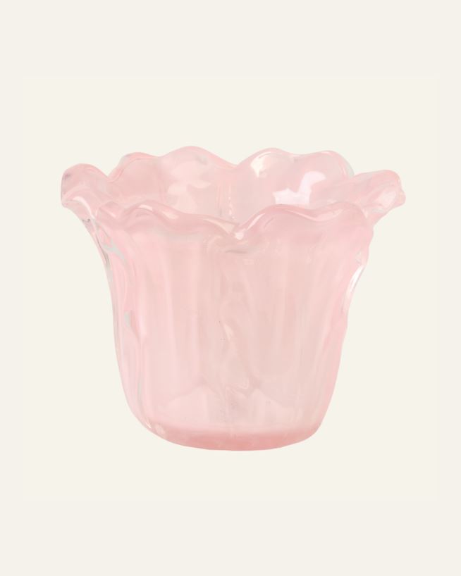 Värmeljushållare ljusrosa - 10x10x7,6 cm ljusrosa - 1