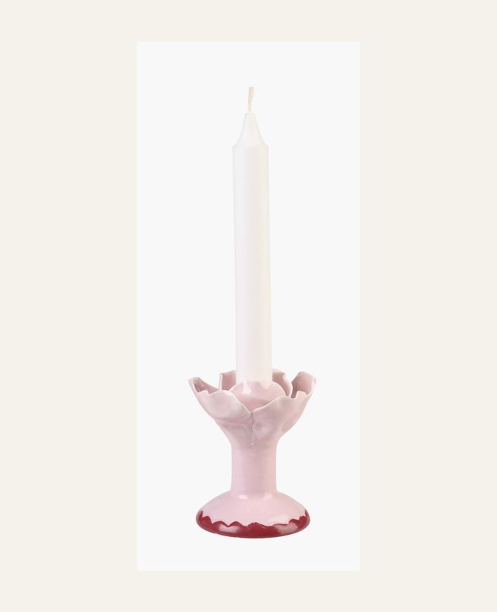 Ljusstake rosa - 8x8x16 cm rosa - 1