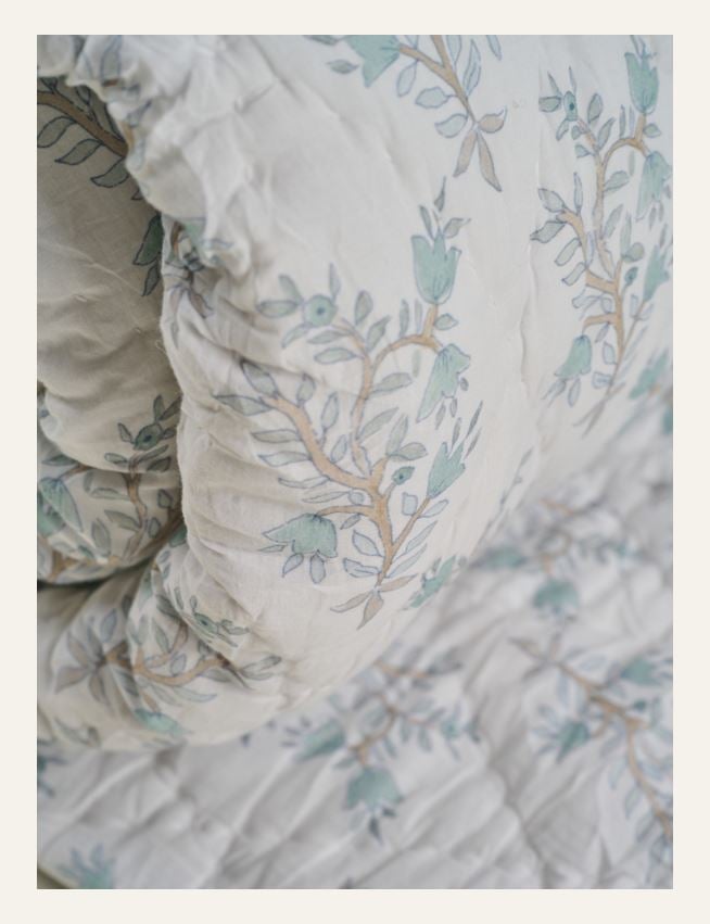 Överkast ljusblå - 2