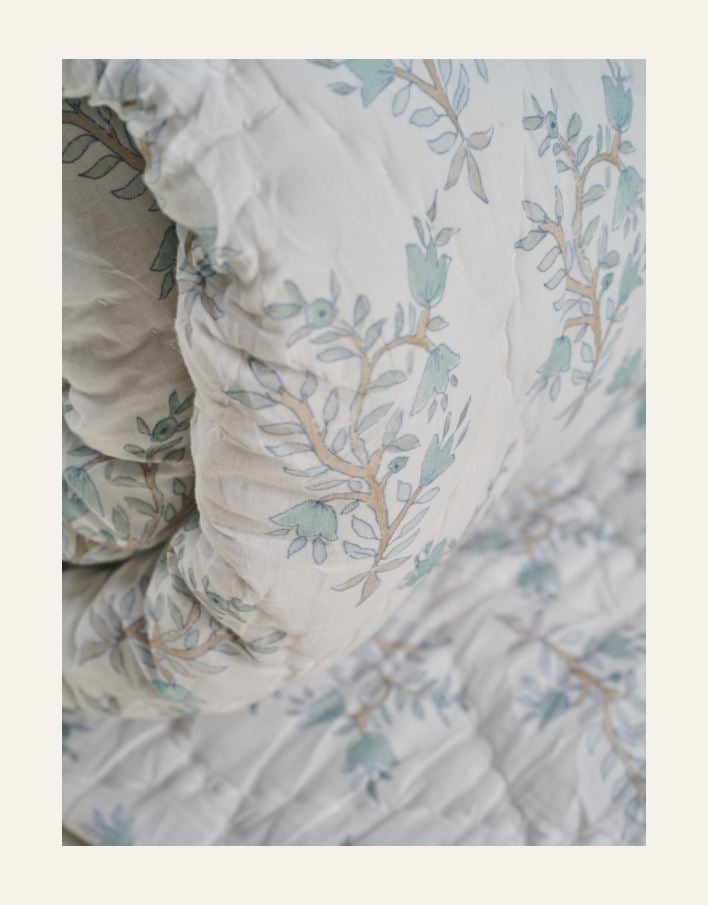 Överkast ljusblå - 2