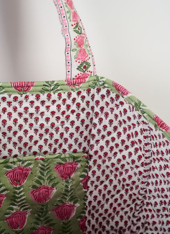 Liten tygväska multi/grön - 3