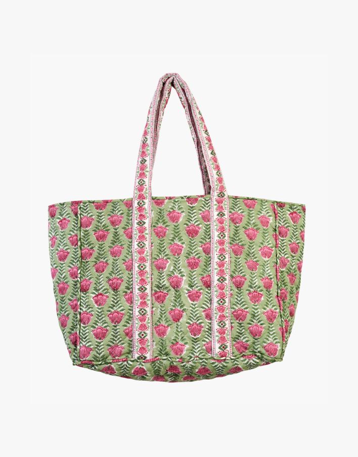 Totebag multi/grön - 38x48 cm multi/grön - 1