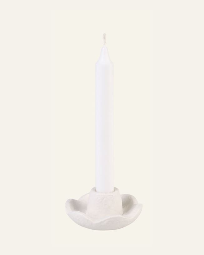 Ljusstake vit - 9,5x9,5x4,5 cm vit - 1