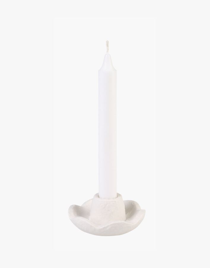Ljusstake vit - 9,5x9,5x4,5 cm vit - 1