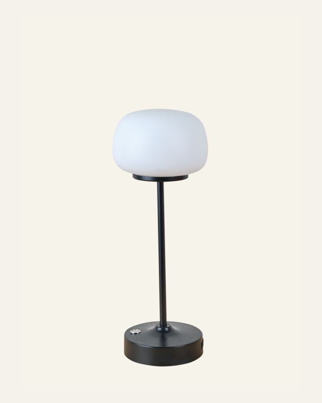 Batteridriven bordslampa svart - 27,8 cm ø10,6 svart - 1