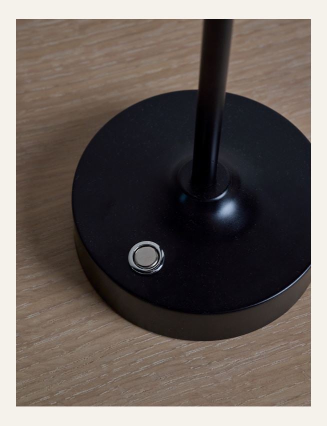 Batteridriven lampa svart - 3