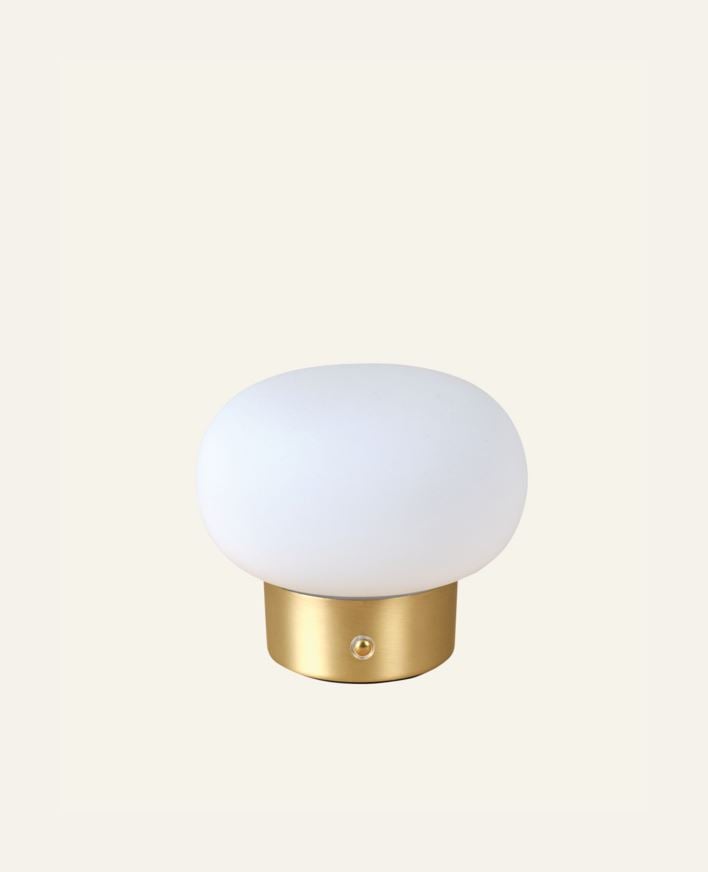Batteridriven lampa mässing - 12,2 cm ø14 mässing - 1