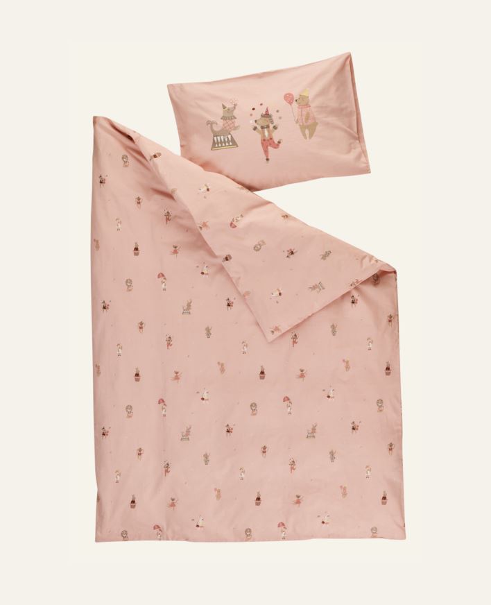 Påslakanset baby rosa - 100x130 38x55 cm rosa - 1