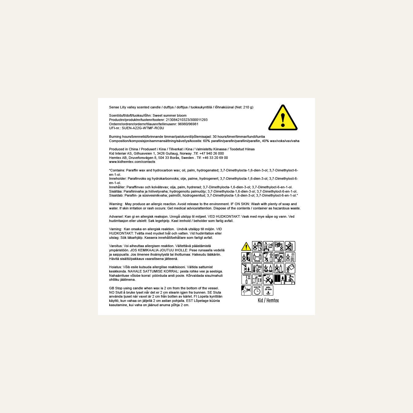 Doftljus multi/beige - 4