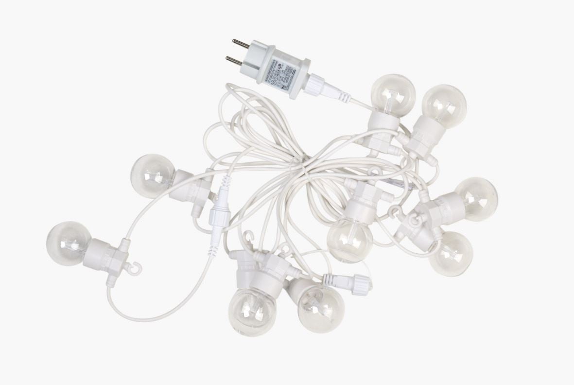 Led-ljusslinga vit - 570 cm vit - 1