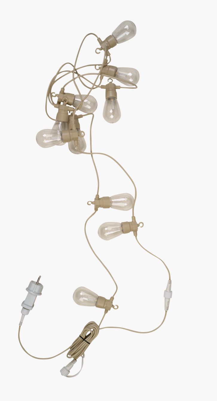 Led-ljusslinga beige - 570 cm beige - 1