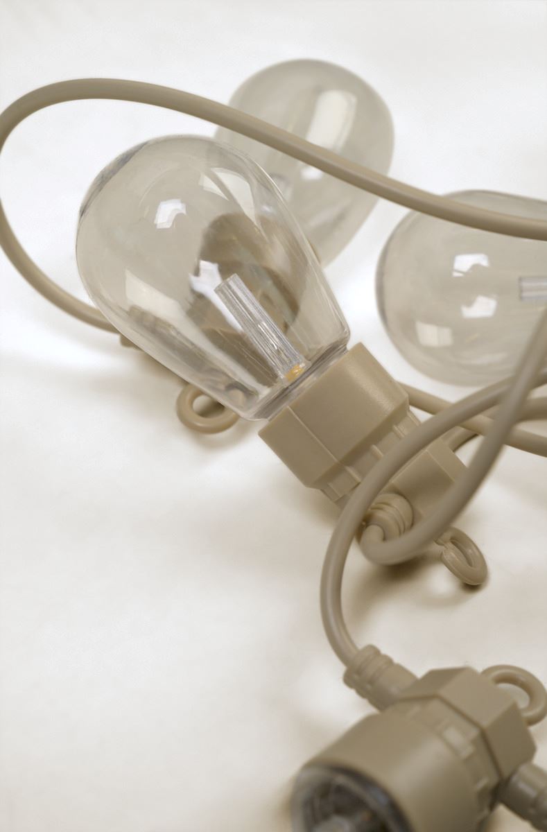 Led-ljusslinga beige - 3