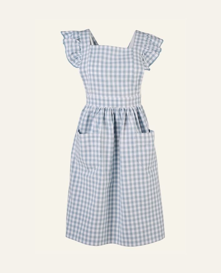 Förkläde gråblå - 95x78 cm gråblå - 1