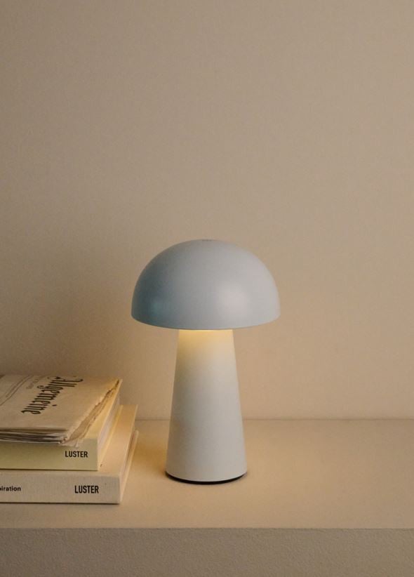 Batteridriven lampa ljusblå - 5