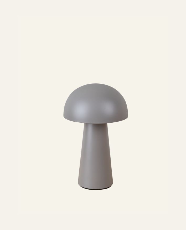 Batteridriven lampa taupe - 21,5 cm ø13,7 taupe - 1