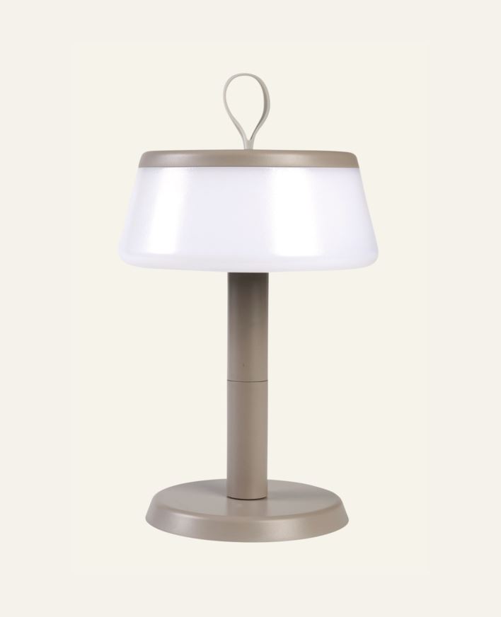 Batteridriven lampa taupe - 22,9 cm ø14,2 taupe - 1