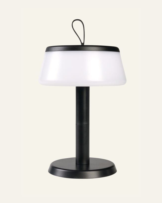 Batteridriven lampa svart - 22,9 cm ø14,2 svart - 1