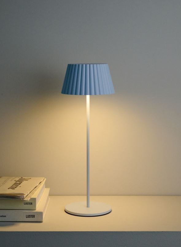 Batteridriven lampa ljusblå - 4