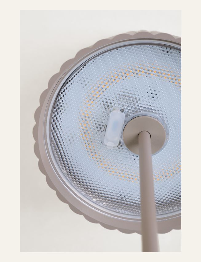 Batteridriven lampa taupe - 2