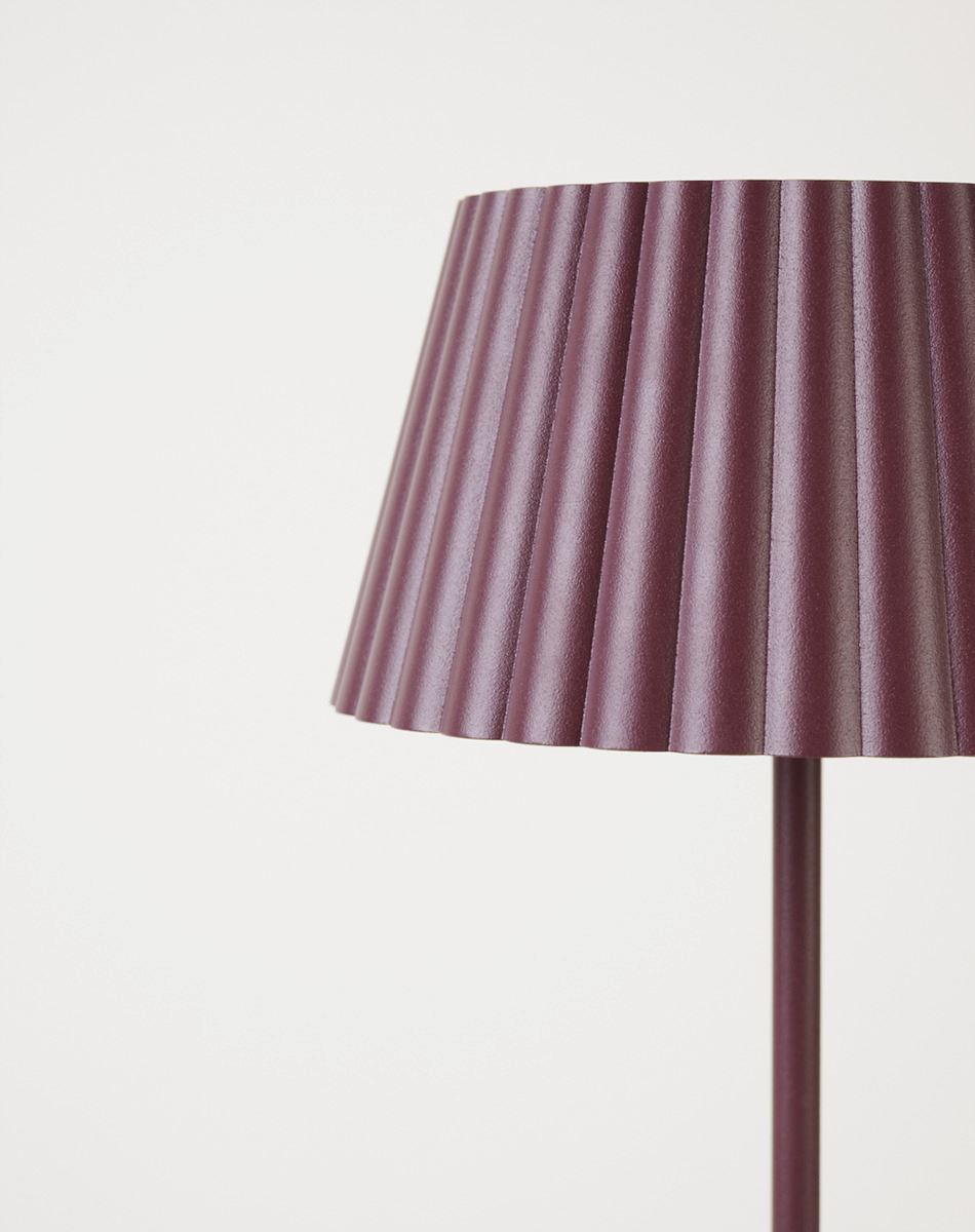 Batteridriven lampa burgundy - 5