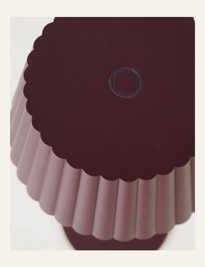 Batteridriven lampa burgundy - 4