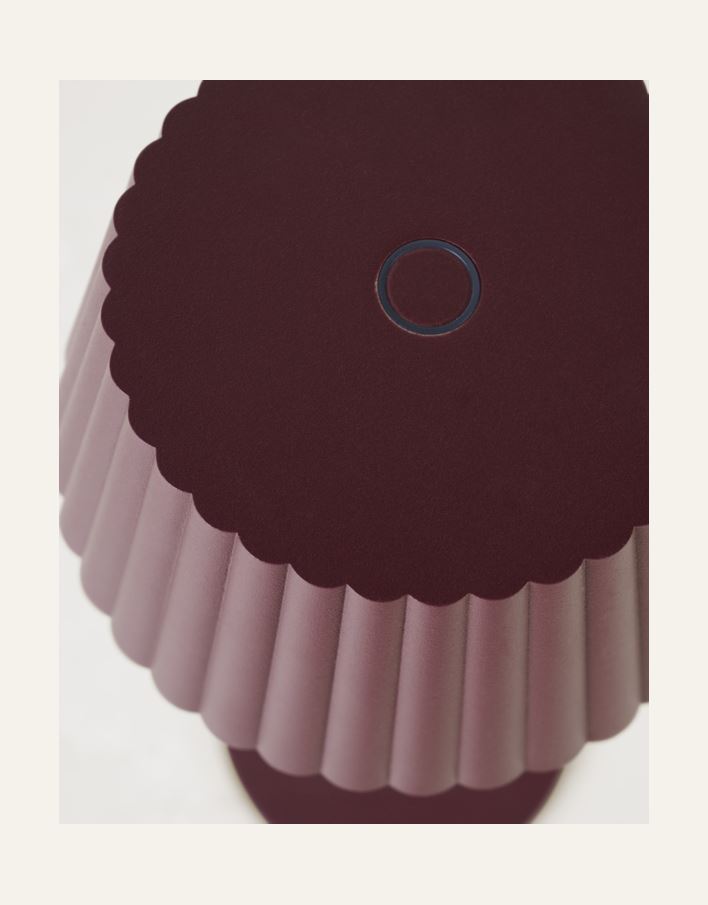 Batteridriven lampa burgundy - 4