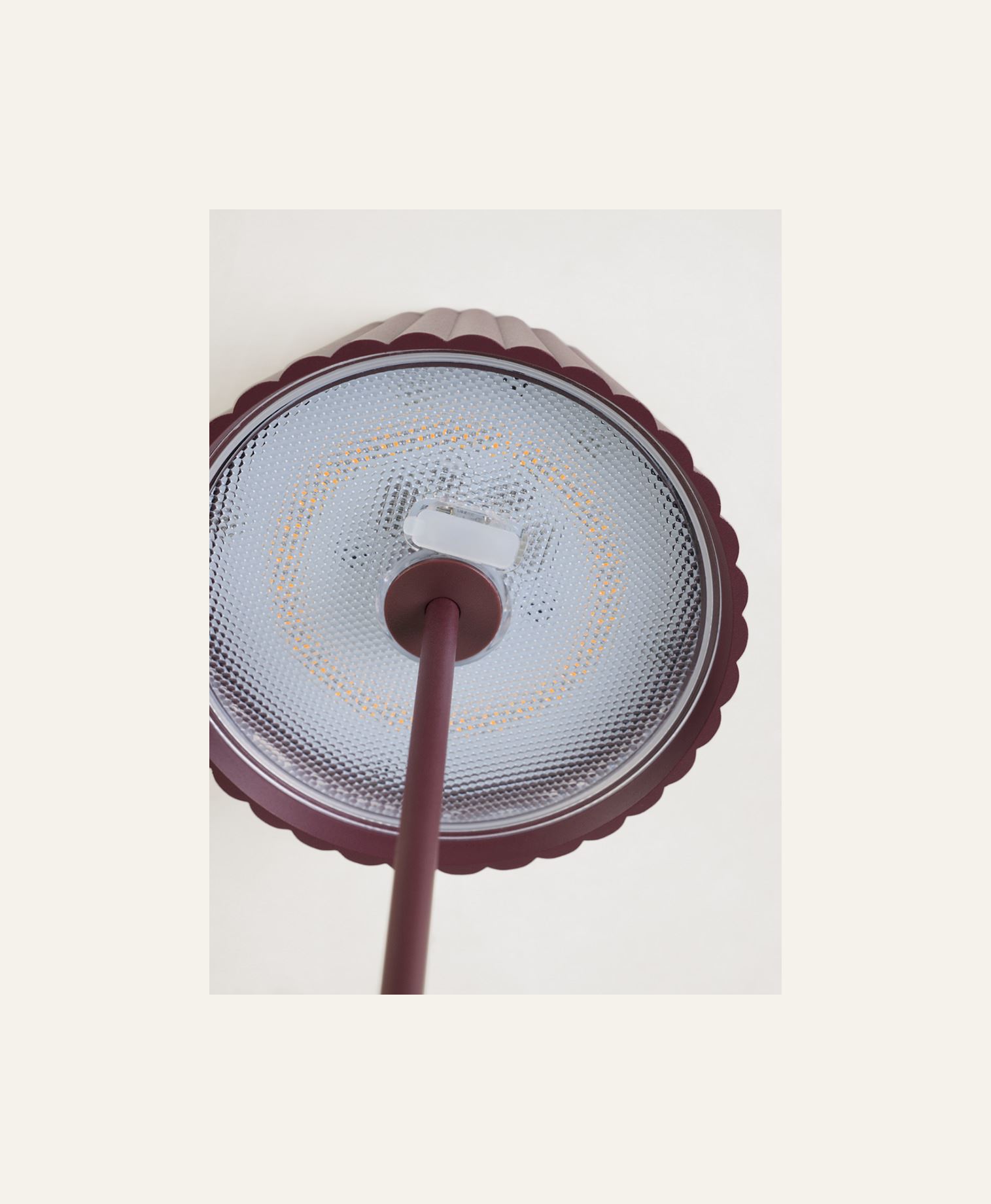 Batteridriven lampa burgundy - 6