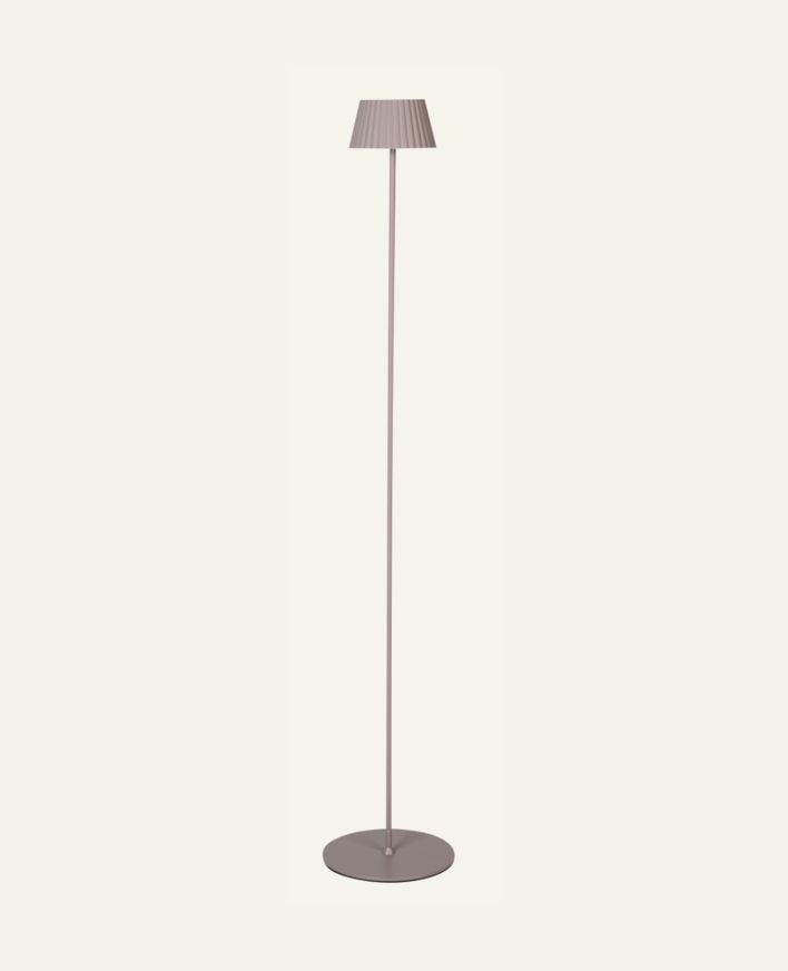 Batteridriven golvlampa taupe - 122 cm ø13,5 taupe - 1