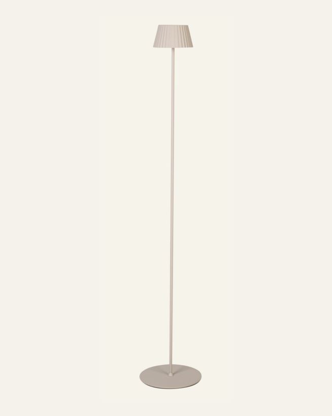 Batteridriven golvlampa beige - 122 cm ø13,5 beige - 1